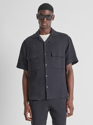 Camisa ANTONY MORATO MMSS00203 FA400101 9000 negro - Imagen 2