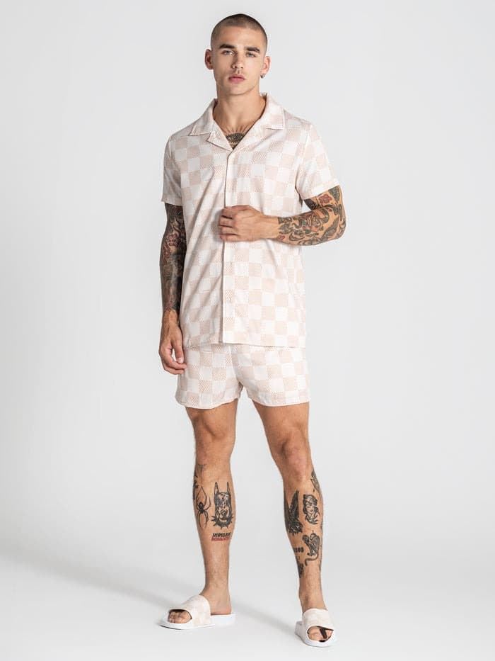 Camisa Gianni Kavanagh Beige Piazza Shirt GKM007442 - Imagen 3