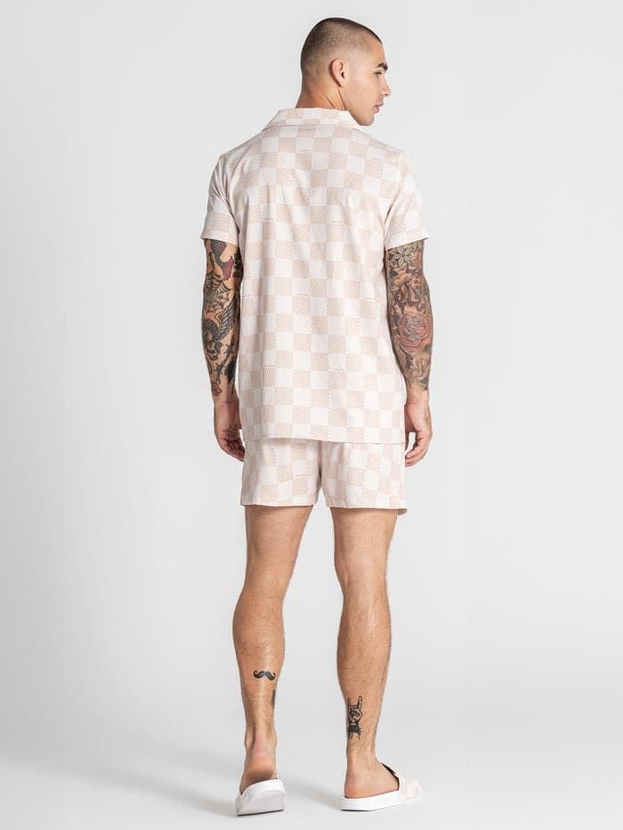 Camisa Gianni Kavanagh Beige Piazza Shirt GKM007442 - Imagen 5