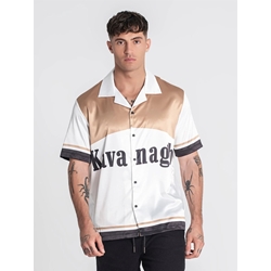 Camisa GIANNI KAVANAGH GKM006846 Gold Smoke Satin Shirt - Imagen 1