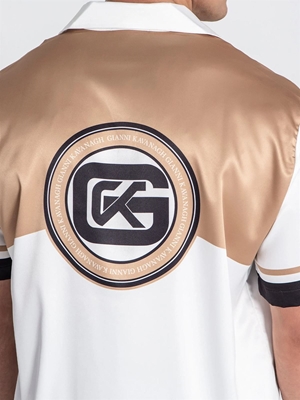 Camisa GIANNI KAVANAGH GKM006846 Gold Smoke Satin Shirt - Imagen 2