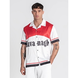 Camisa GIANNI KAVANAGH GKM006853 Red Smoke satin Shirt - Imagen 1