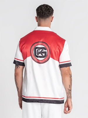 Camisa GIANNI KAVANAGH GKM006853 Red Smoke satin Shirt - Imagen 2