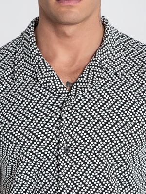 Camisa GIANNI KAVANAGH GKM006957 black vibration shirt - Imagen 2