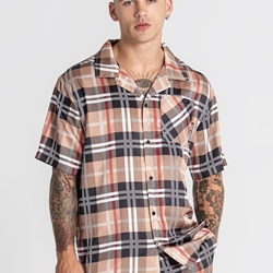 Camisa Gianni Kavanagh Multicolor Satin Shirt GKM007340 - Imagen 1