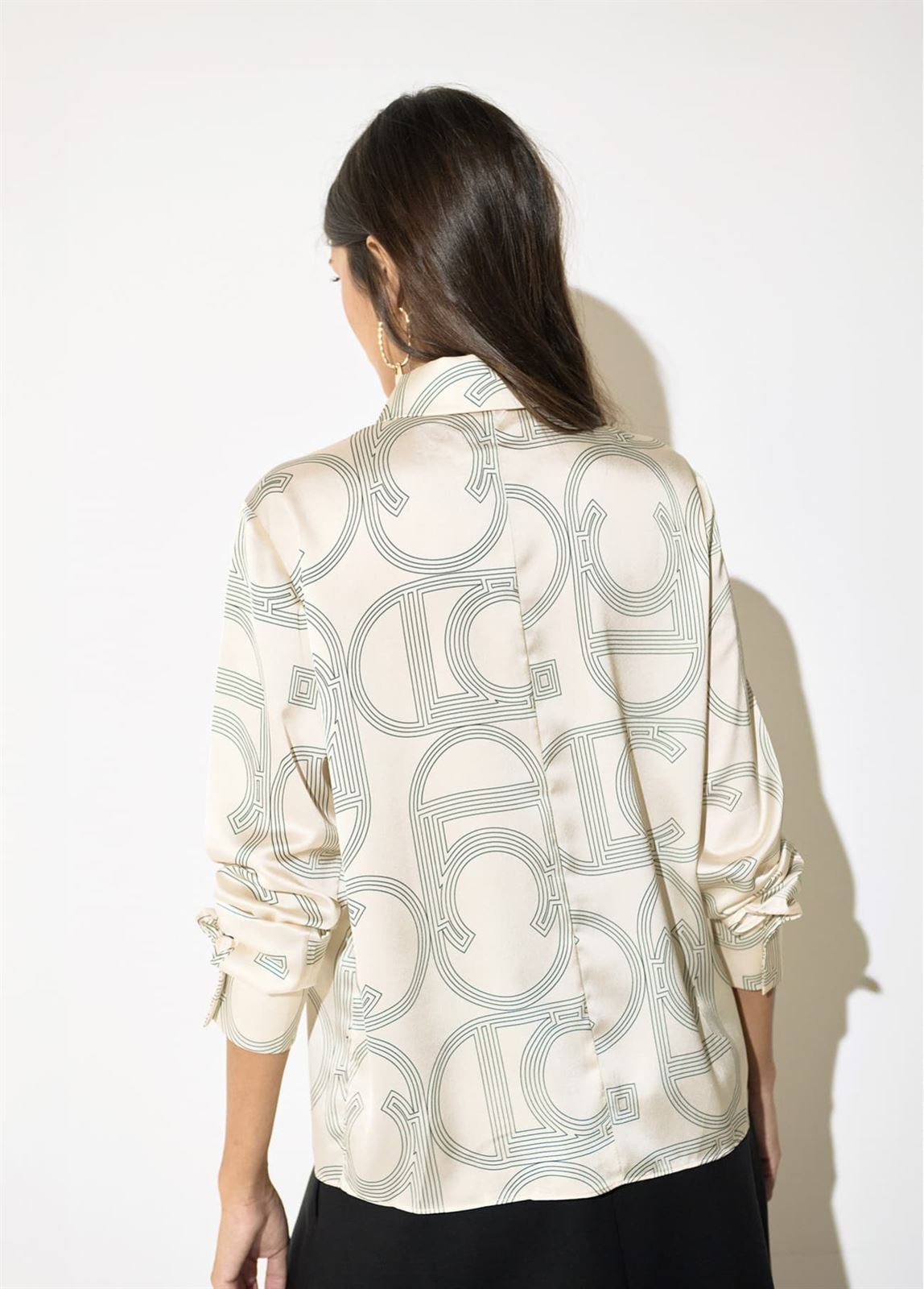 Camisa Lola Casademunt Crudo LF2615016 - Imagen 4
