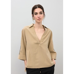 Camisa LOLA CASADEMUNT LS2615100 001 crudo - Imagen 1