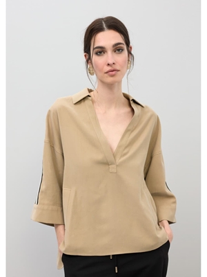 Camisa LOLA CASADEMUNT LS2615100 001 crudo - Imagen 1