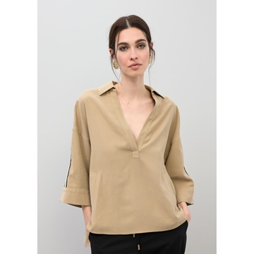Camisa LOLA CASADEMUNT LS2615100 001 crudo - Imagen 1