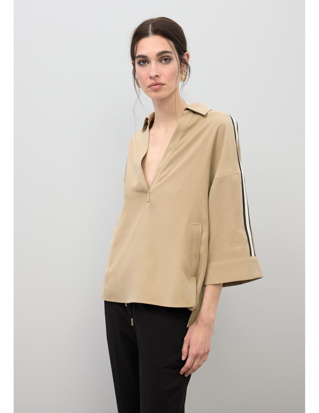 Camisa LOLA CASADEMUNT LS2615100 001 crudo - Imagen 2