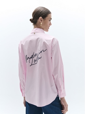 Camisa Lola Casademunt popelín con detalles y parches LF2615021 - Imagen 2