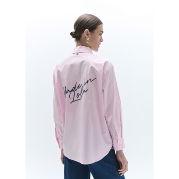 Camisa Lola Casademunt popelín con detalles y parches LF2615021 - Imagen 2