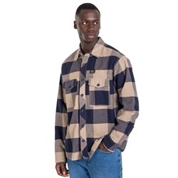 Camisa REELL Freeman Shirt Check Navy Sand - Imagen 1