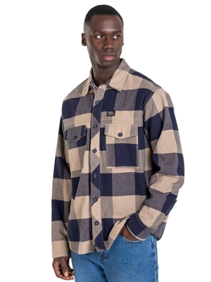 Camisa REELL Freeman Shirt Check Navy Sand - Imagen 1
