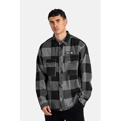 Camisa REELL RE3741 Freeman Shirt Check Black Grey - Imagen 1