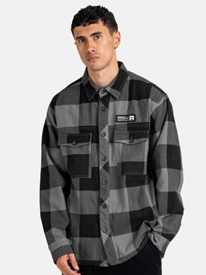 Camisa REELL RE3741 Freeman Shirt Check Black Grey - Imagen 1