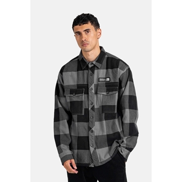 Camisa REELL RE3741 Freeman Shirt Check Black Grey - Imagen 1