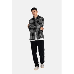 Camisa REELL RE3741 Freeman Shirt Check Black Grey - Imagen 2