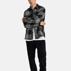 Camisa REELL RE3741 Freeman Shirt Check Black Grey - Imagen 2