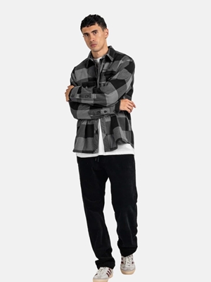 Camisa REELL RE3741 Freeman Shirt Check Black Grey - Imagen 2