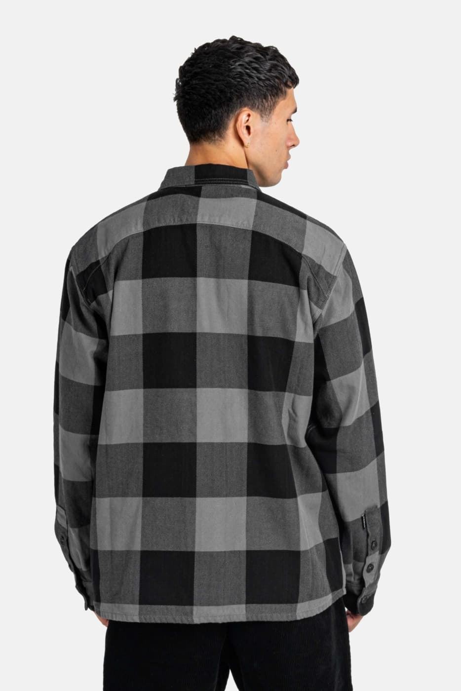Camisa REELL RE3741 Freeman Shirt Check Black Grey - Imagen 3
