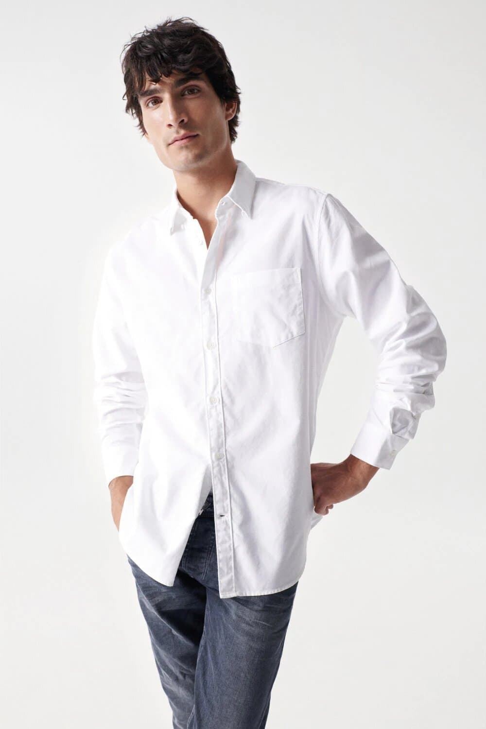 Camisa Salsa 21005694 001 blanca - Imagen 1