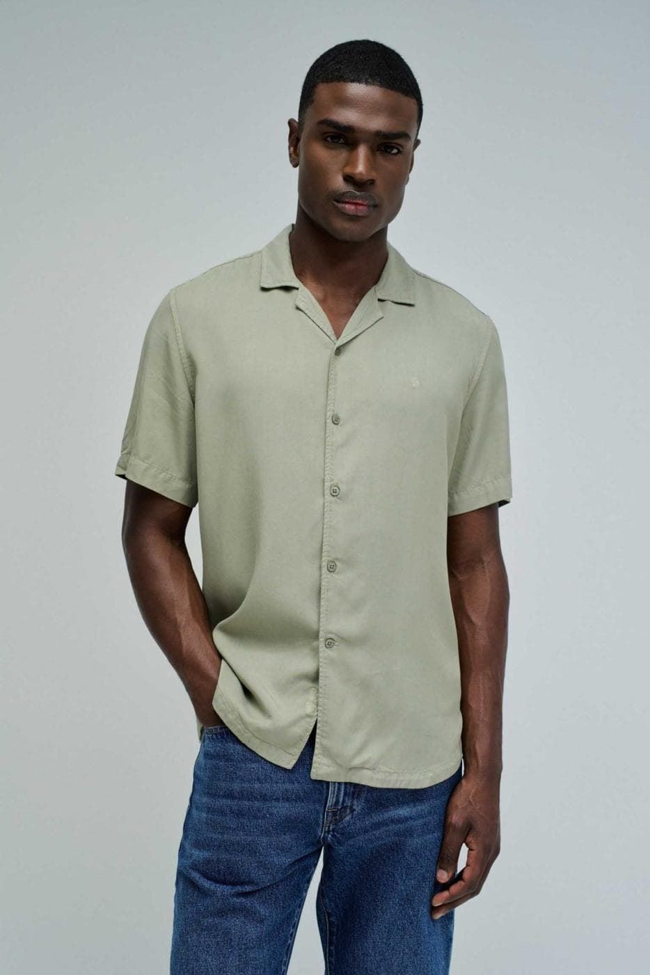 Camisa SALSA 21009489 531 dark green - Imagen 1