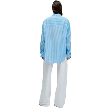 Camisa SALSA 21011112 001 STRIPED SHIRT WITH LACE DETAIL WHITE - Imagen 2