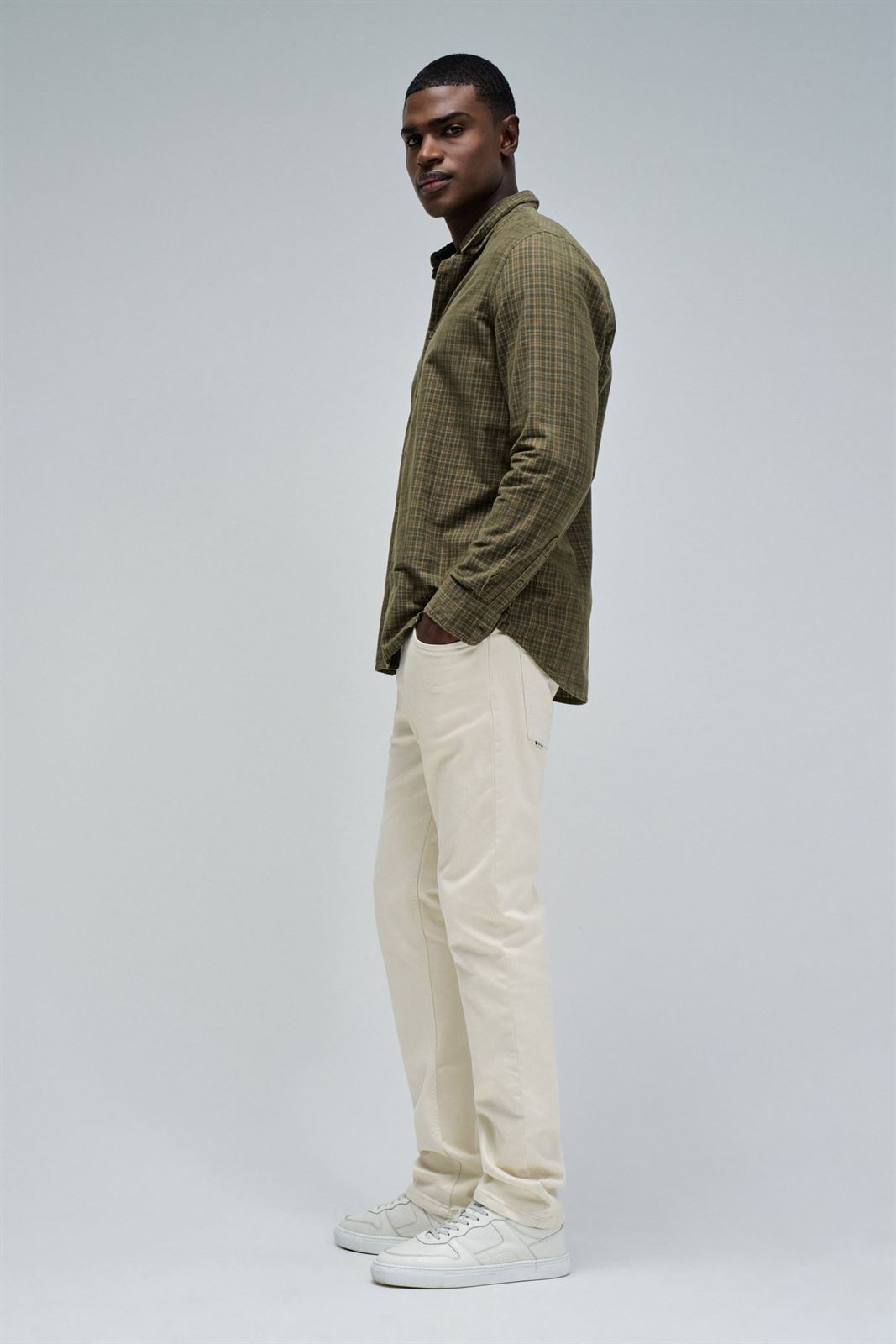 Camisa Salsa Jeans Plaid Corduroy Shirt - Imagen 2