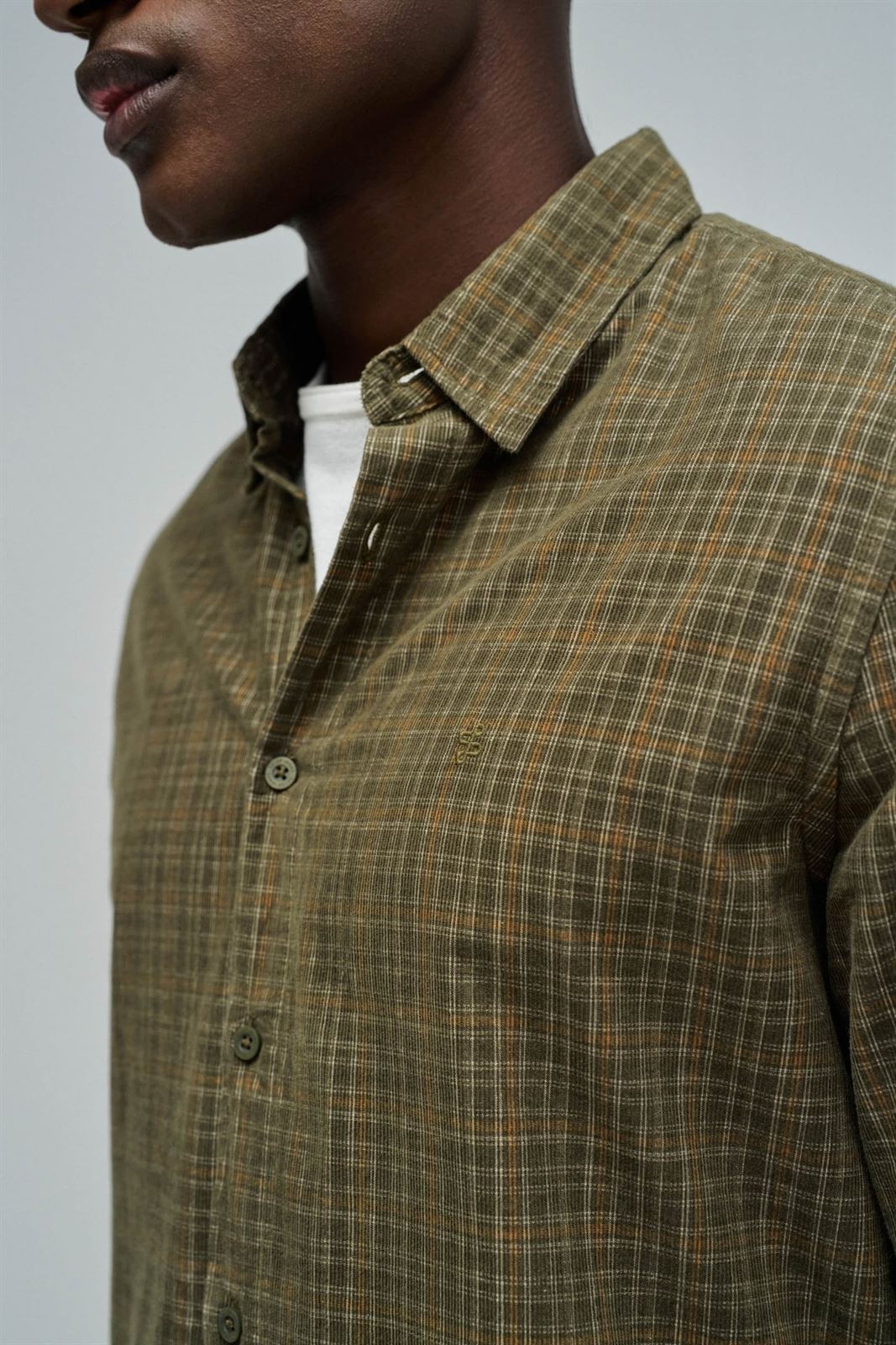 Camisa Salsa Jeans Plaid Corduroy Shirt - Imagen 4