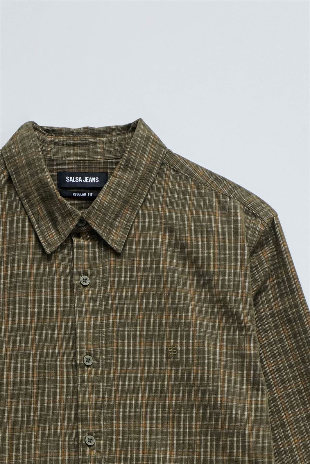 Camisa Salsa Jeans Plaid Corduroy Shirt - Imagen 6