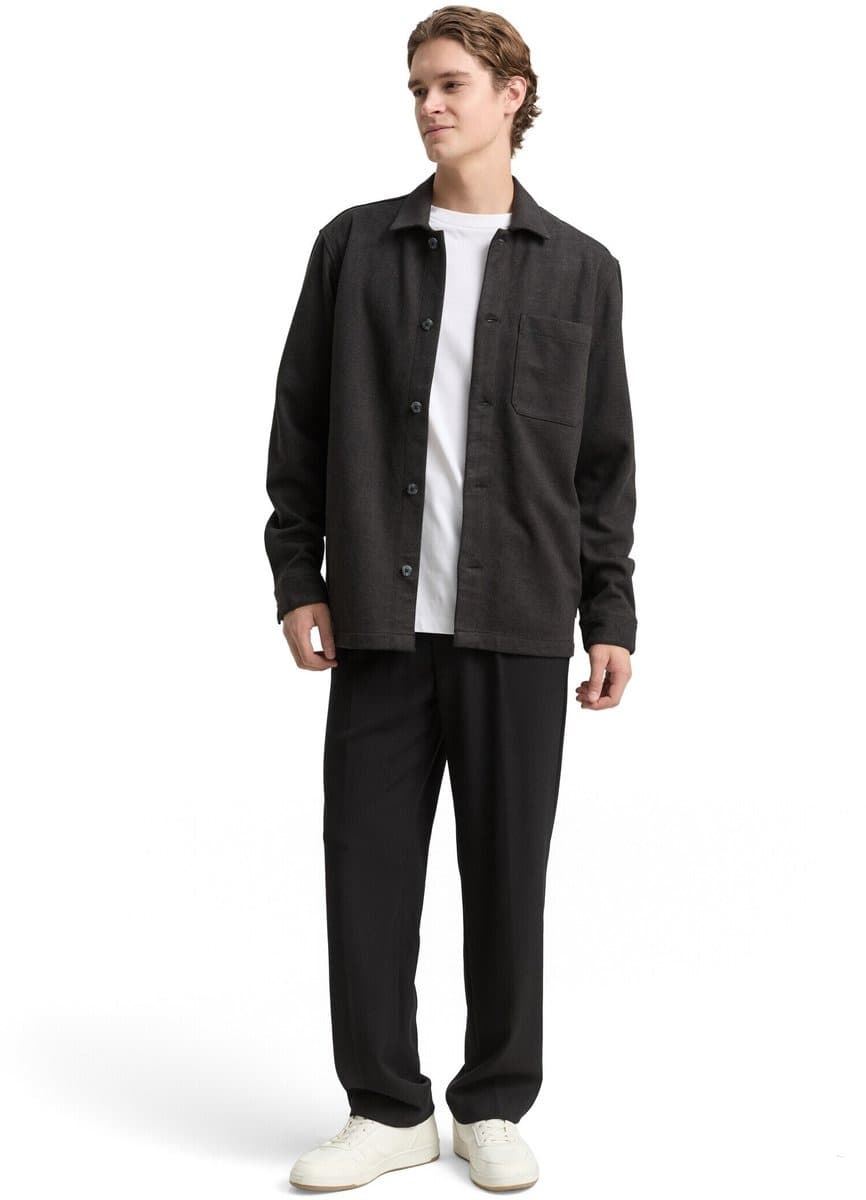 Camisa TOM TAILOR 1047358 39019 BRUSHED TWILL OVERSHIRT/ BLACK TWILL - Imagen 4