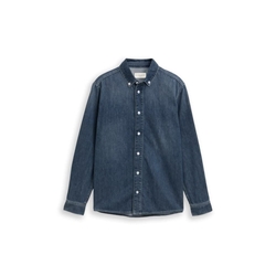 Camisa TOM TAILOR 1050046 10120 used dark stone blue denim - Imagen 1