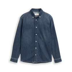 Camisa TOM TAILOR 1050046 10120 used dark stone blue denim - Imagen 1