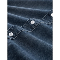 Camisa TOM TAILOR 1050046 10120 used dark stone blue denim - Imagen 2