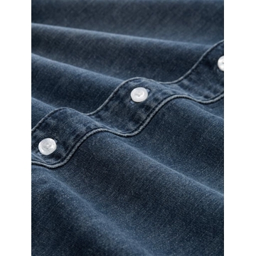 Camisa TOM TAILOR 1050046 10120 used dark stone blue denim - Imagen 2