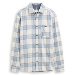 Camisa Tom Tailor Comfort Checked Shirt Blue & White 1048426 38914 - Imagen 1
