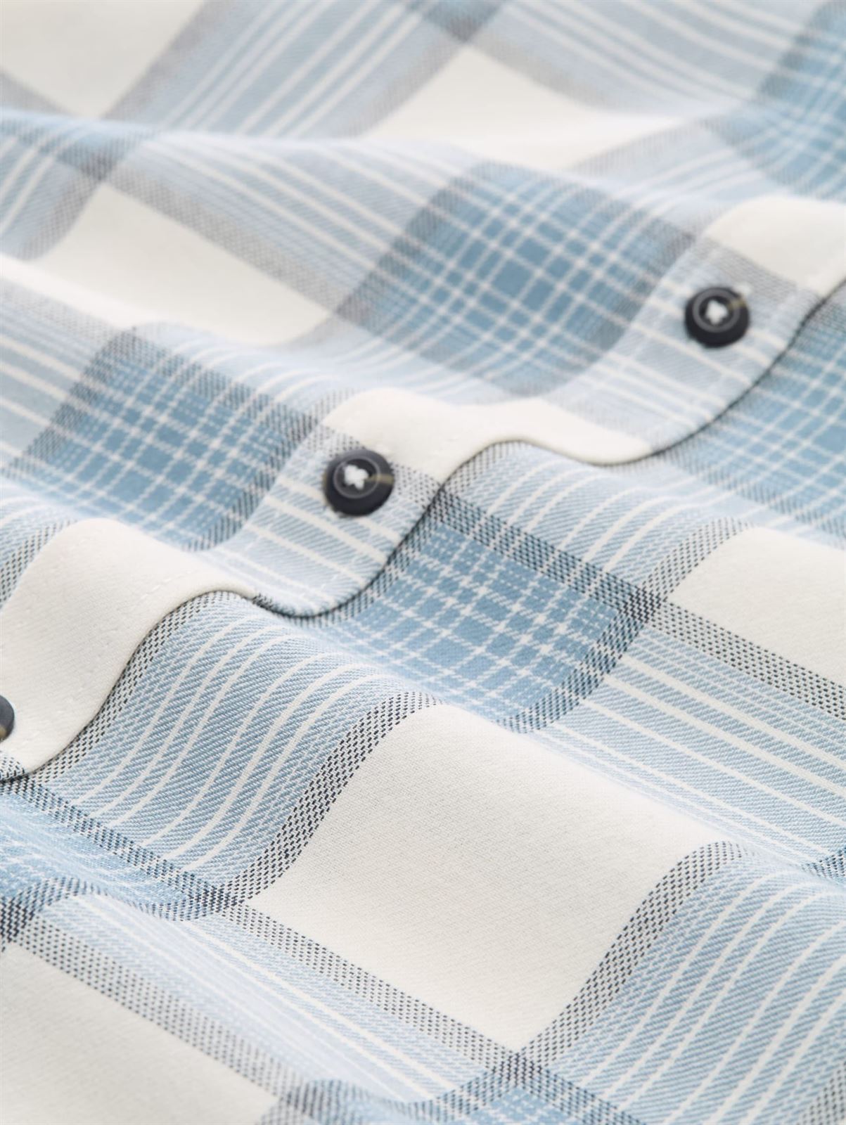 Camisa Tom Tailor Comfort Checked Shirt Blue & White 1048426 38914 - Imagen 4