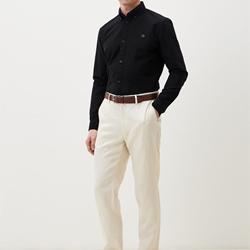 Camisa Tom Tailor Oxford Shirt/Black 1045930 29999 - Imagen 2