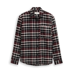 Camisa Tom Tailor Relaxed Checked Black Red 1048461 39007 - Imagen 1