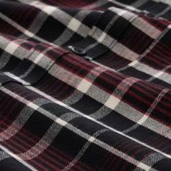 Camisa Tom Tailor Relaxed Checked Black Red 1048461 39007 - Imagen 2