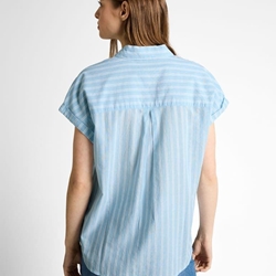 Camisa Tom Tailor Shortsleeve Cotton Blue 1050272 39863 - Imagen 2