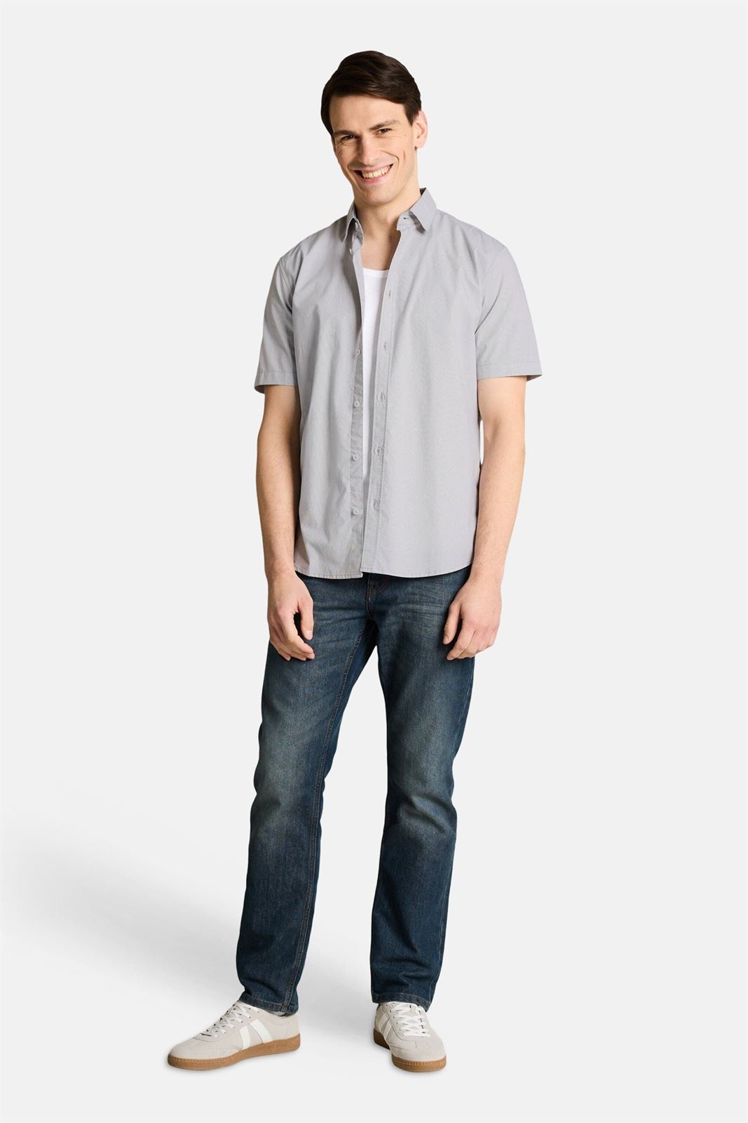 Camisa Tom Tailor Striped Poplin Grey 1049594 39593 - Imagen 1