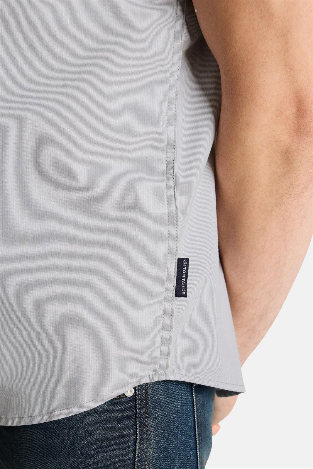 Camisa Tom Tailor Striped Poplin Grey 1049594 39593 - Imagen 3