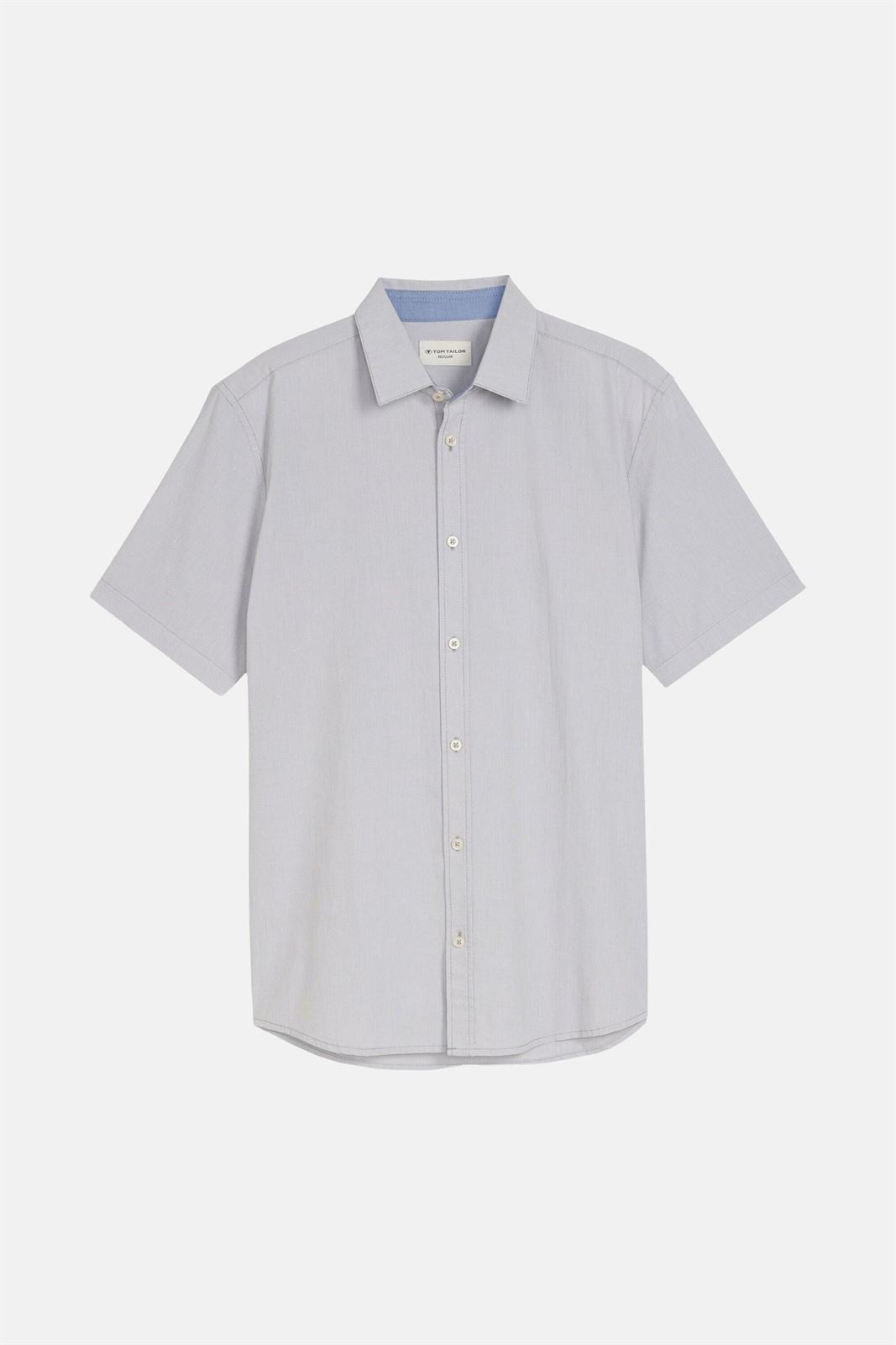 Camisa Tom Tailor Striped Poplin Grey 1049594 39593 - Imagen 4