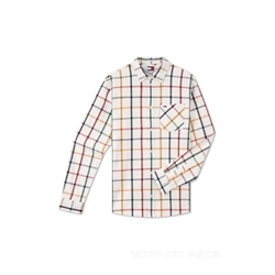 Camisa TOMMY JEANS DM0DM18334 YBR white check - Imagen 1