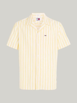 Camisa Tommy Jeans DM0DM18961 ZFM warm yellow Stripe - Imagen 1