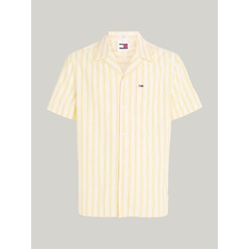 Camisa Tommy Jeans DM0DM18961 ZFM warm yellow Stripe - Imagen 1