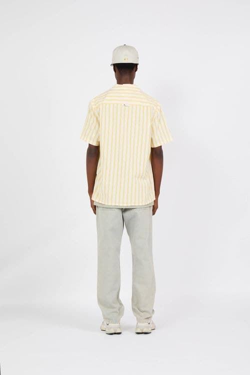 Camisa Tommy Jeans DM0DM18961 ZFM warm yellow Stripe - Imagen 4