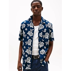 Camisa Tommy Jeans DM0DM21351 C1G dark night navy - Imagen 1